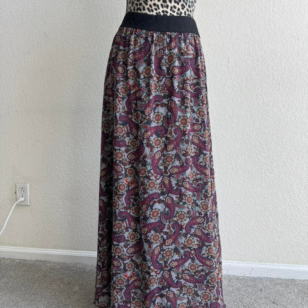Lula Roe multicolored maxi skirt